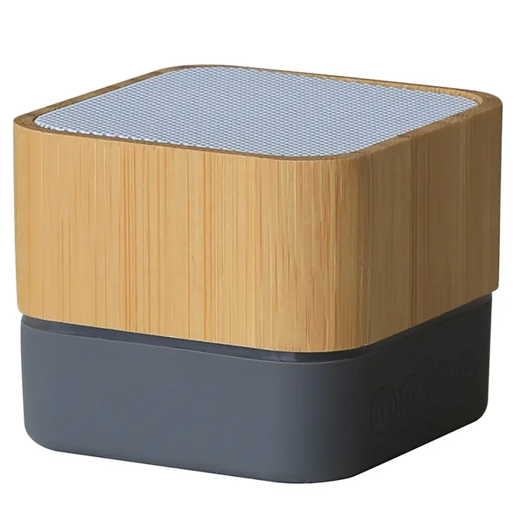Kvadratinis mini medinis garsiakalbis Bluetooth